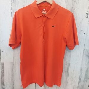 Nike Dri-FIT Men's Bright Orange Polo Medium
